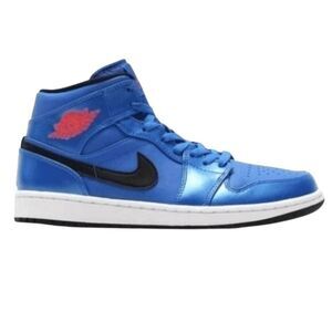 NIKE Air Jordan 1 Retro Mid 'Sport Blue' Sneakers Size 13